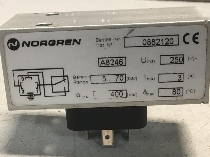 Used NORGREN Pressure Switch 0882120 #124836