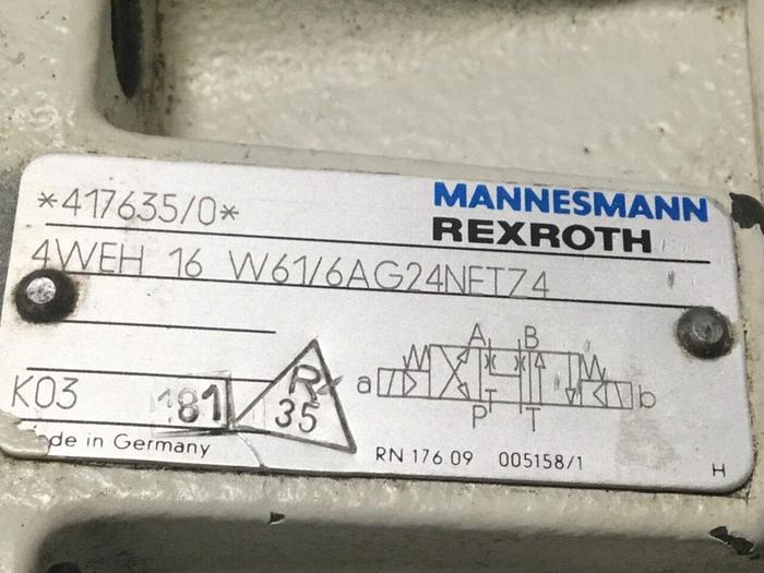 Used REXROTH Valve 4WE6J53/AG24NZ4 MANIFOLD #105737