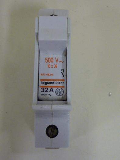 Used LEGRAND 32 Amp Cartridge Fuse Holder 01127 #54527