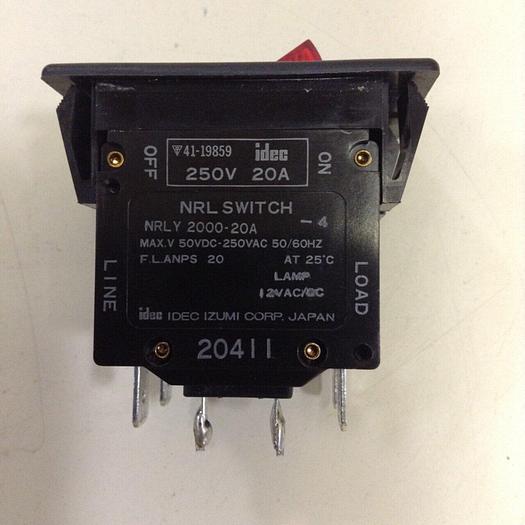 Used IDEC NRL Switch NRLY 2000-20A-4 #77397