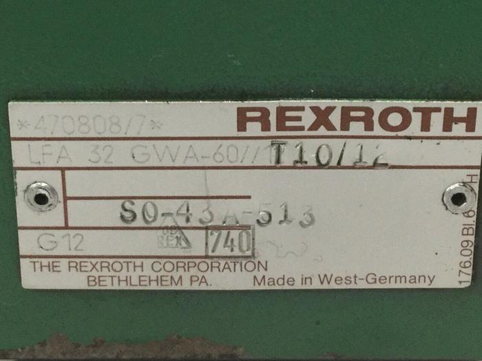 Used REXROTH Valve LFA32GWA6011T1012 #105763