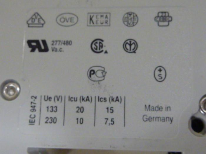 Used ABB Circuit Breaker S201-D1 #52173
