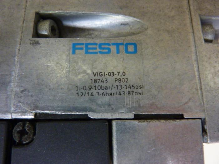 Used FESTO Control Block w/ Valves IFB8-03 #52693