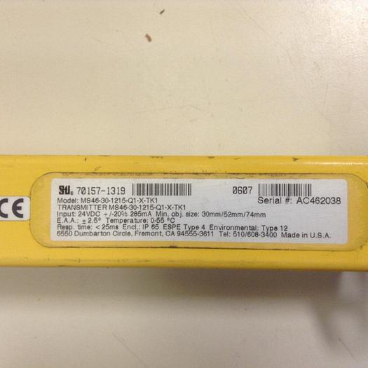Used STI Light Curtain Transmitter MS46-30-1215-Q1-X-TK1 Used