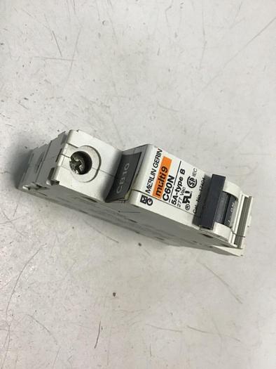 Used MERLIN GERIN 5 Amp Circuit Breaker C60N-5 #119701