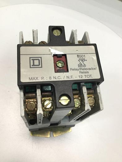 Used SQUARE D Relay 8501X080 #101840