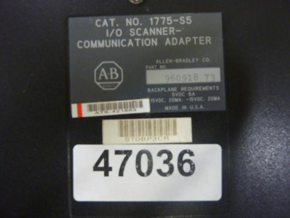 Used ALLEN BRADLEY I/O Scanner Board 1775-S5 Used