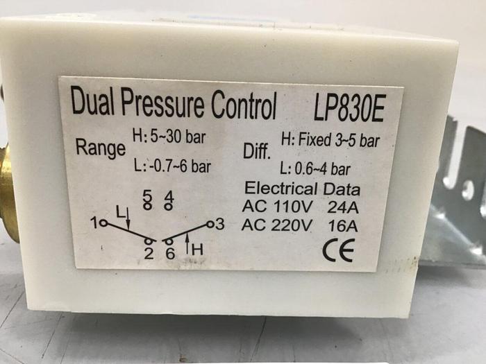 Used JL REFRIGERATION Dual Pressure Control LP830E #119042