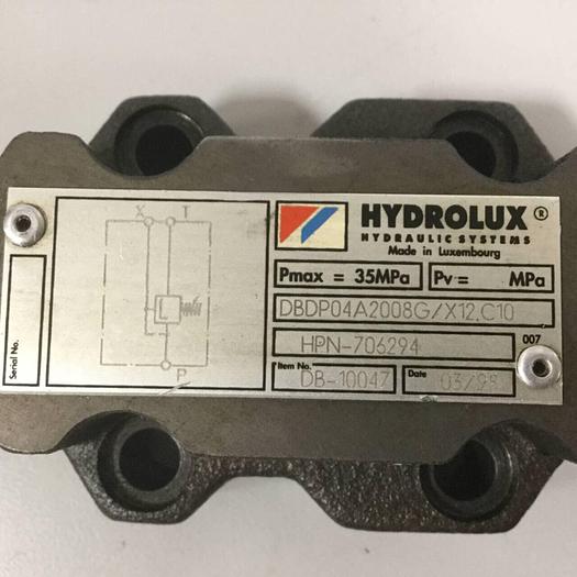 Used HYDROLUX Valve DBDP04A2008G/X12.C10 #90878