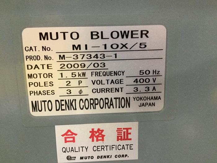 Used MUTO DENKI Blower MI-10X/5 Used