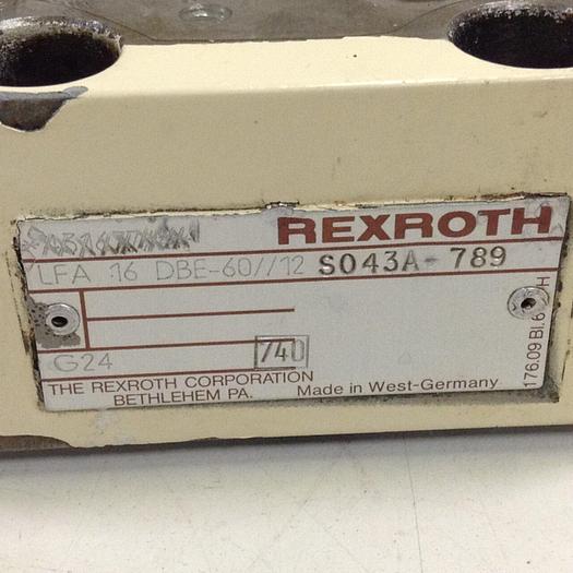 Used REXROTH Valve LFA16DBE60/12S043A-789 #79071