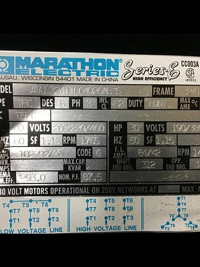 Used NELMOR 40 HP Grinder G1628 Used #140311