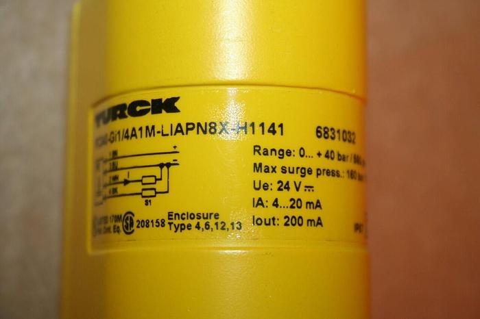 Used TURCK ELEKTRONIK Pressure Control PC040-GI1/4A1M L1APN8X-H1141 Used