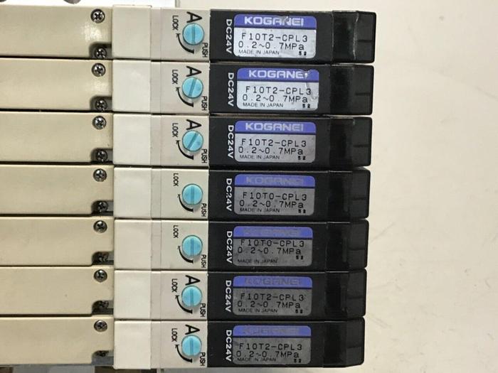 Used KOGANEI Solenoid w/ Valves F10M7AJ #120908