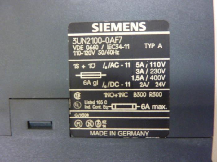 Used SIEMENS Thermistor 3UN2 100-0AF7 #86449