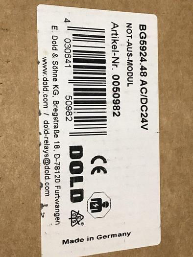 SAFEMASTER Safety Relay BG5924.48 #138403