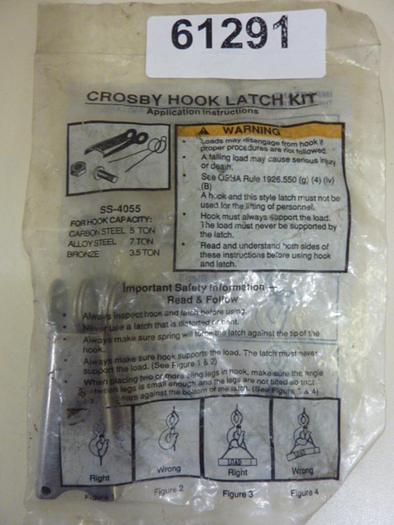 CROSBY GROUP INC Hook Latch Kit SS-4055 #61291
