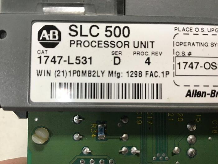 Used ALLEN BRADLEY 5/03 Processor Unit 1747-L531 SER D #141004