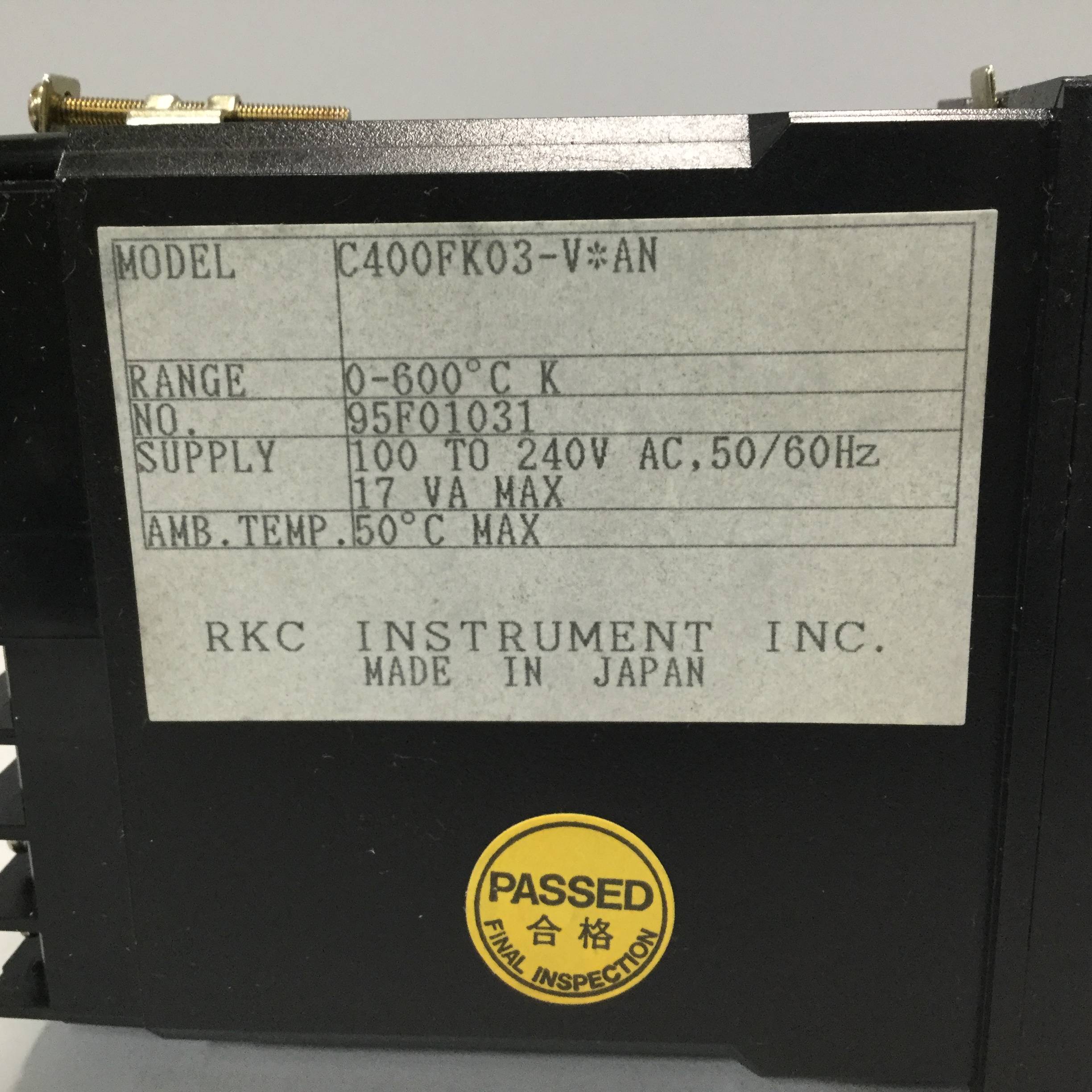 Used RKC Temperature Control REX-C400FK03VAN USED