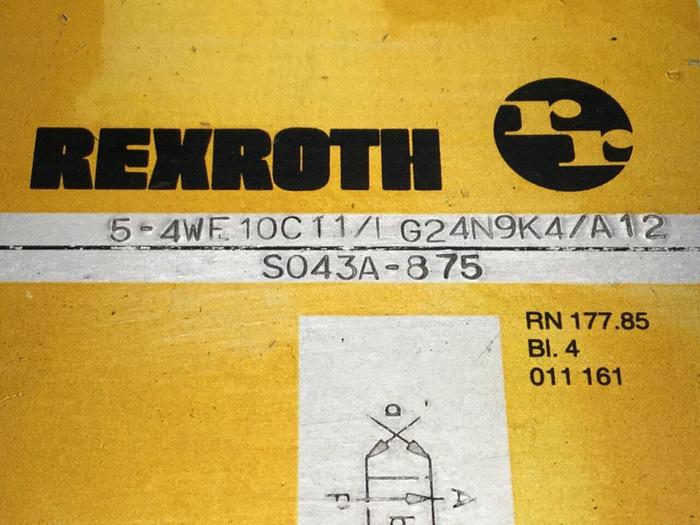 Used REXROTH Solenoid Valve 54WE10C11/LG24N9K4/A12 #109933