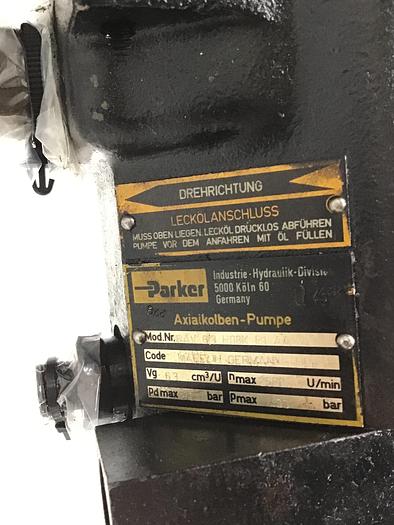 Used PARKER Pump PAV 63 R08K P1 AA Used #144317