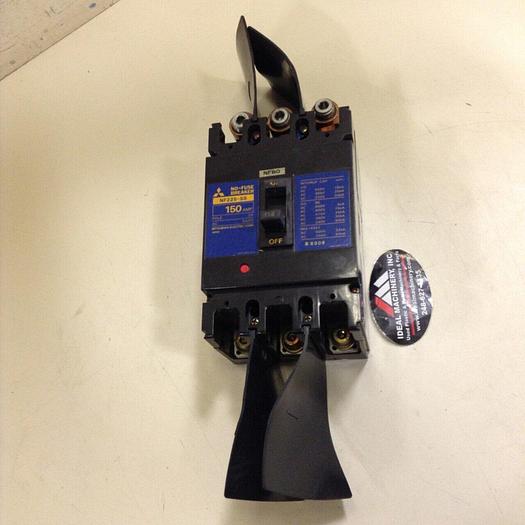 Used MITSUBISHI 150 Amp Circuit Breaker NF225-SS-150 #74470