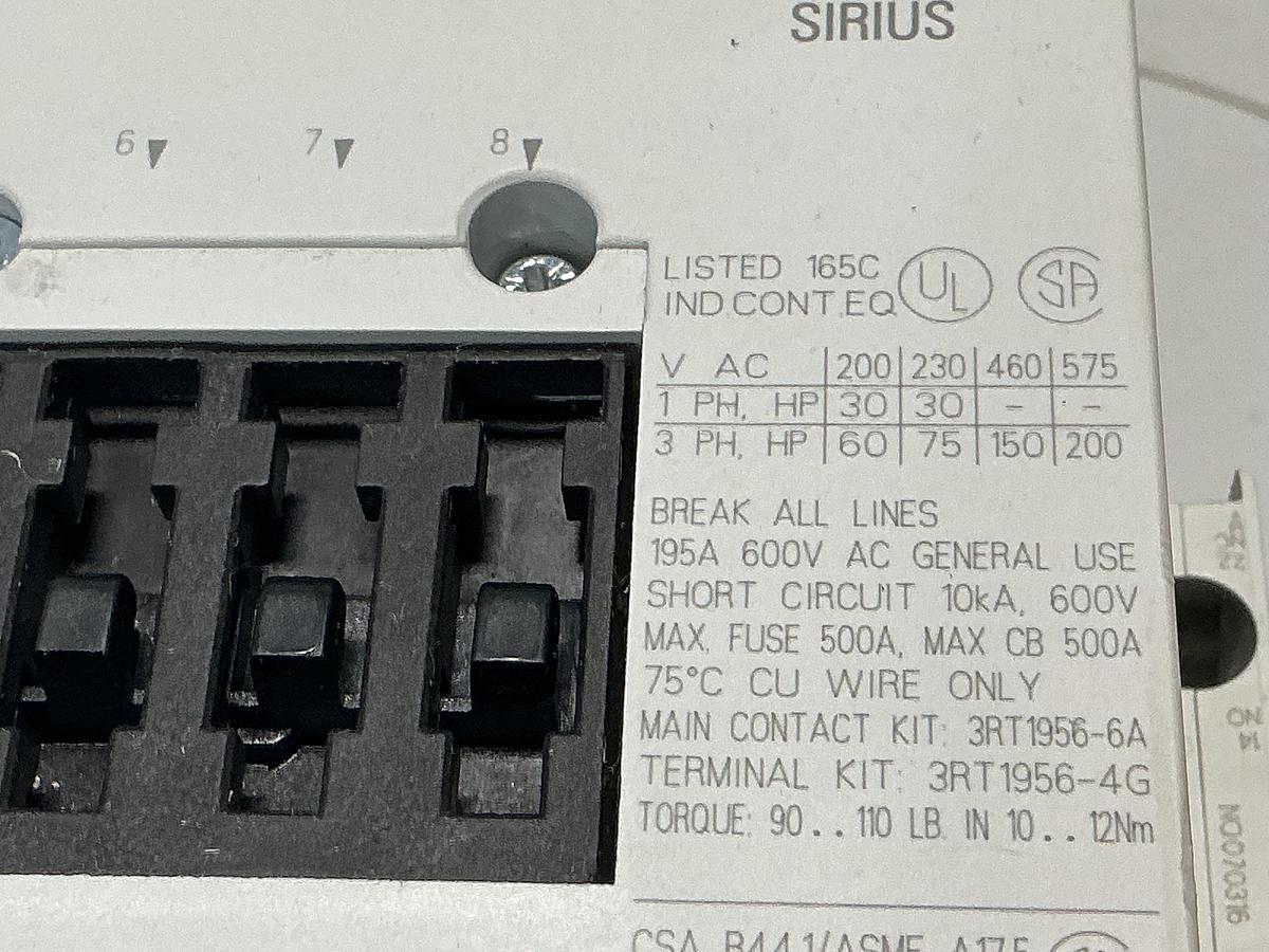 Used SIEMENS 3RT1056-6AF36