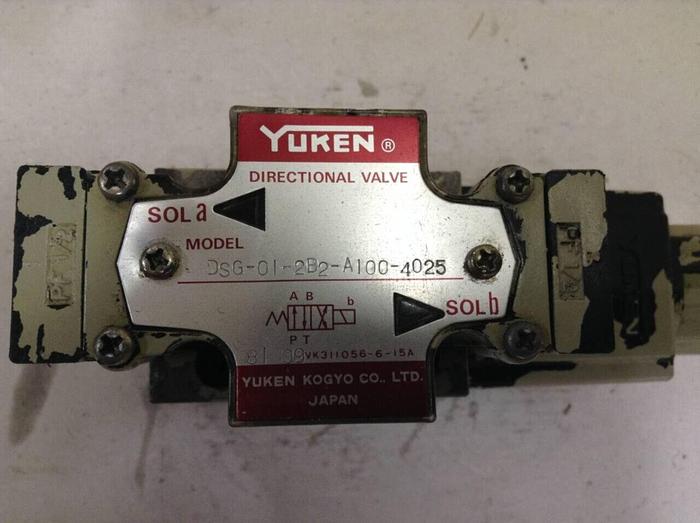 Used YUKEN Directional Valve DSG-01-2B2-A100-4025 #68229