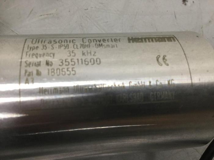 Used HERRMANN Ultrasonic Converter 35-S-IP50-CL70HF Used