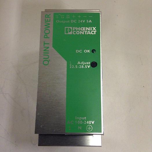 Used PHOENIX CONTACT Power Supply QUINT-PS-100-240AC/24DC/5 Used