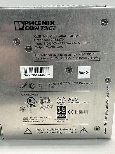 Used PHOENIX CONTACT 2938879