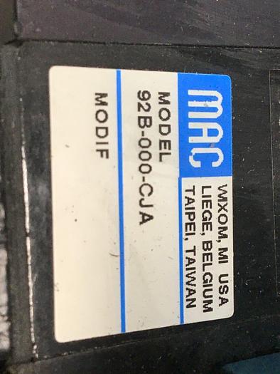 Used MAC Valves & Manifold 92B-000-CJA #112962
