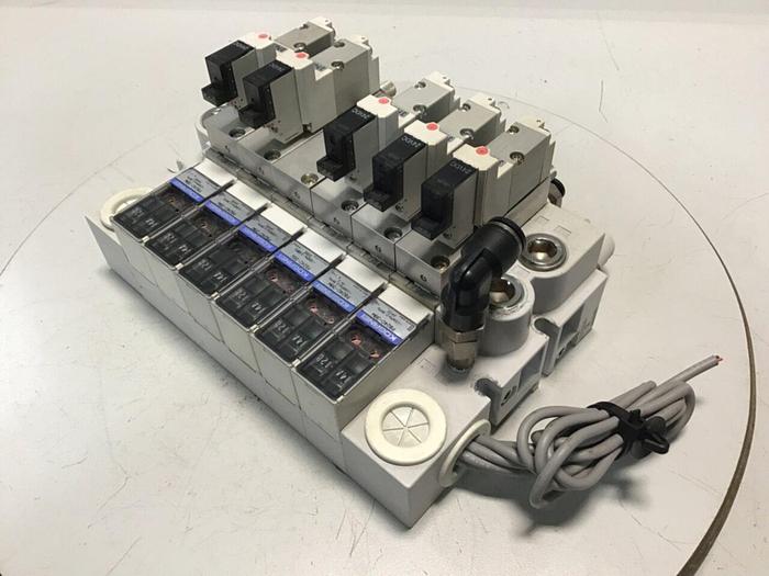 Used KOGANEI Block w/ Valves PBM6P-3W #120986