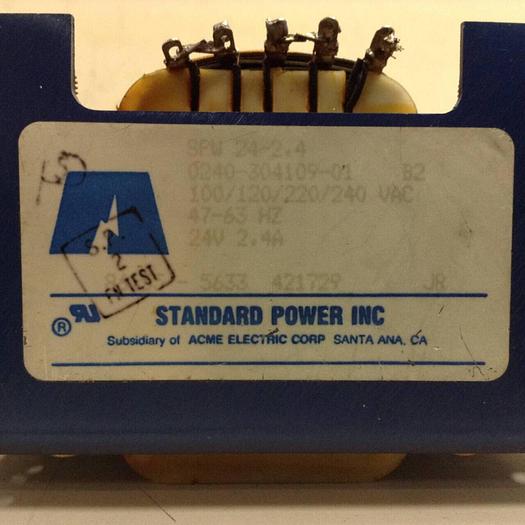 Used STANDARD POWER INC Power Supply SPW24-2.4 #87823