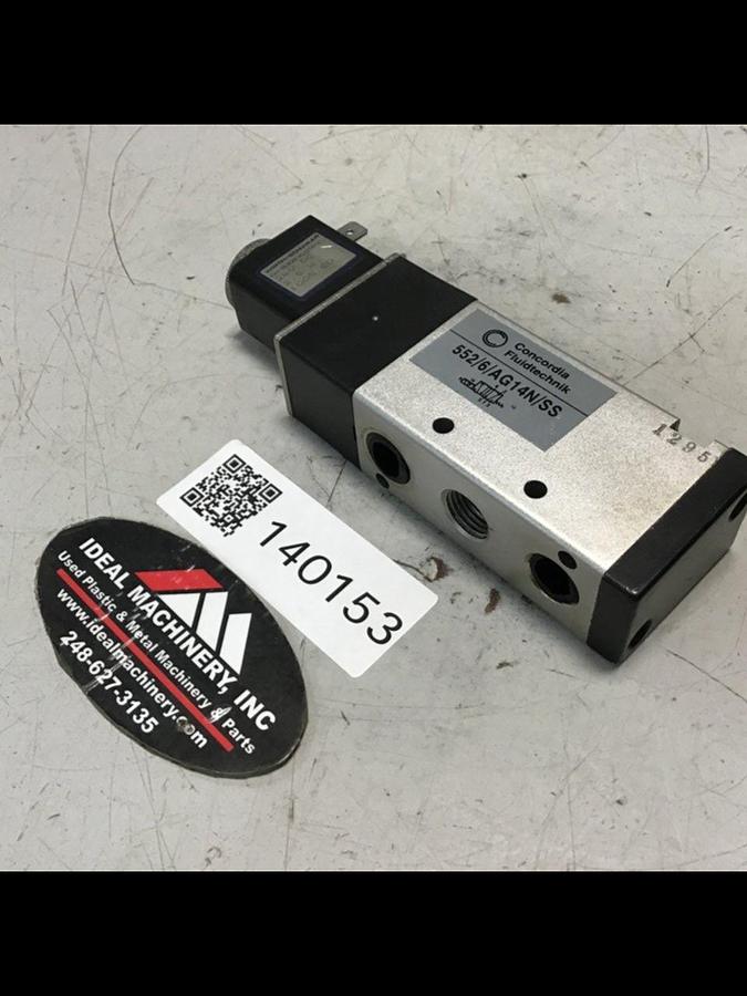 Used CONCORDIA FLUIDTECHNIK Pneumatic Valve 552/6/AG14N/SS USED