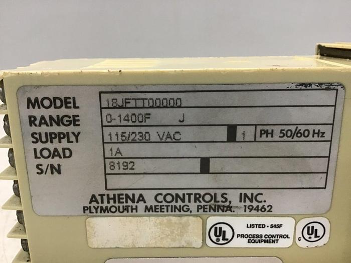 Used ATHENA Temperature Control 18JFTT00000 #144201