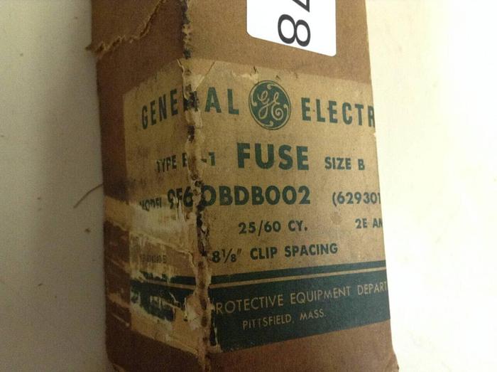 Used GENERAL ELECTRIC Current Limiting Fuse 9F60BDB002 #75578