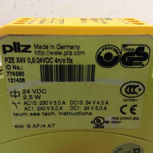 Used PILZ Safety Relay PZEX4V0,5/24VDC4N/OFIX #74259