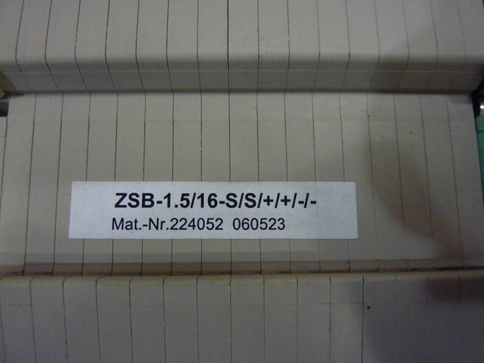 Used MOELLER Base Module / Terminal Block ZSB-1.5/16-S/S/+/+/-/- #42071