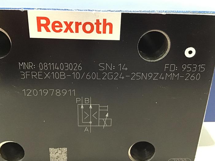 Used REXROTH 3FREX10B-10/60L2G24-25N9Z4MM-260