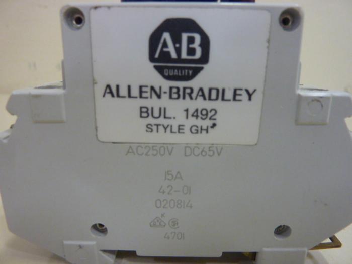 Used ALLEN BRADLEY 15 Amp Circuit Breaker 1492-GHD150 SER A #46861
