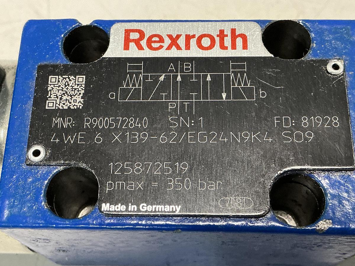 Used REXROTH 4WE 6 X139-62/EG24N9K4 S09