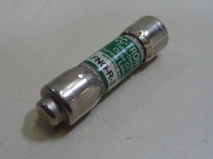 Used TRON / BUSSMANN 3 Amp Fuse FNQ-R-3 #62278