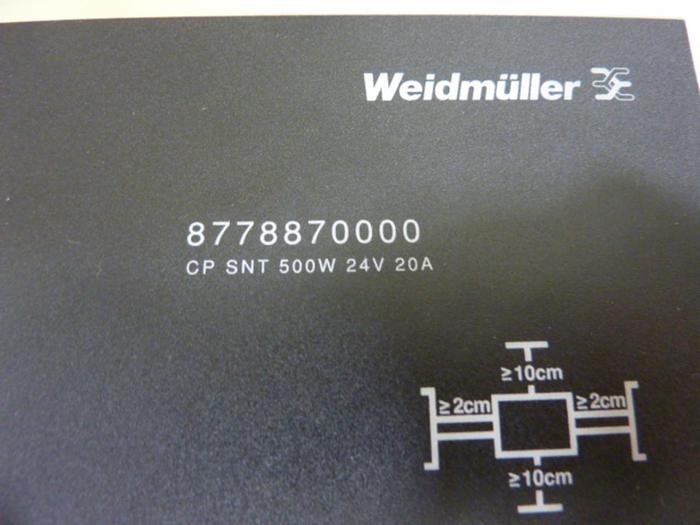 Used WEIDMULLER Power Supply 8778870000 #54360