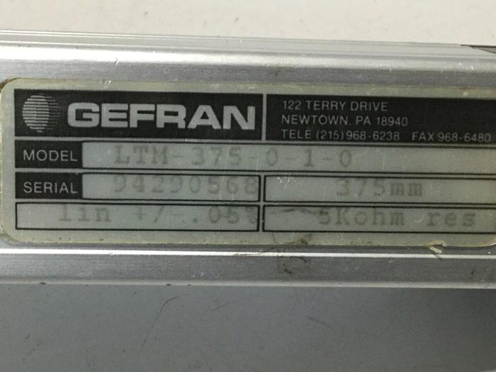 Used GEFRAN Linear Transducer LTM375010 USED
