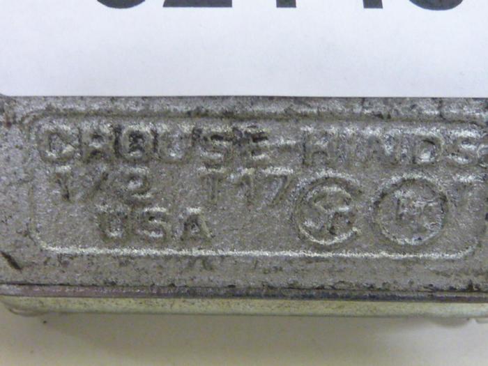 Used CROUSE HINDS Conduit T17 #62148