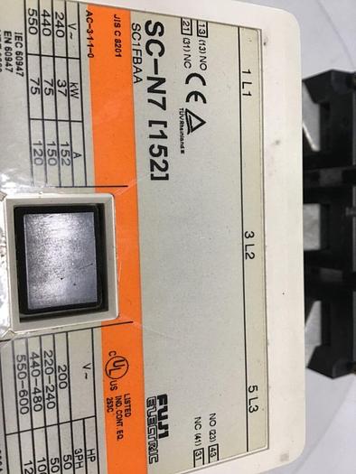 Used FUJI ELECTRIC Contactor SC-N7 SC1FBAA #141281