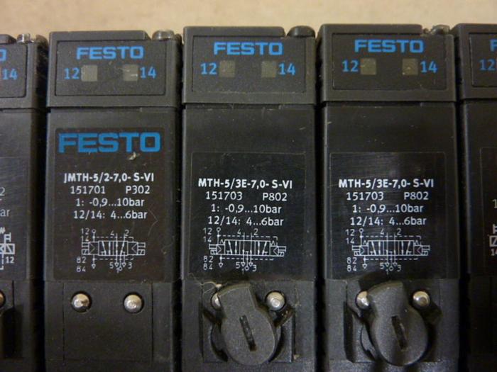 Used FESTO Control Block w/ Valves IFB8-03 #52806