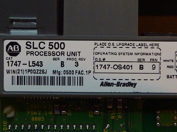 Used ALLEN BRADLEY 5/04 Processor Module 1747-L543 SER B Used