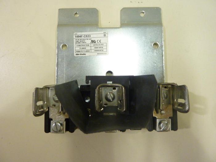 ALLEN BRADLEY 30 Amp Fuse Block Plate 1494F-C633 SER B #43487